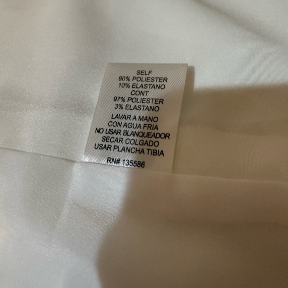 Mainstrip Women’s Ivory Crystal Fringe Fitted Blazer/ Mini Dress Size L NWT - Picture 3 of 13